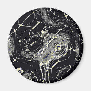 Aimant Art fractal abstrait Toile d'Or
