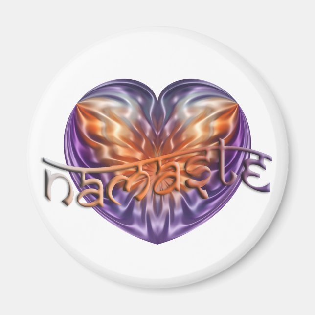 Aimant ART Heart NAMASTE (Devant)