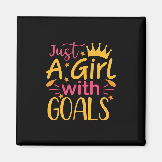 Aimant Art | Juste Une Fille Avec Des Objectifs (Devant)