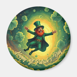 Aimant Art magique de la Saint-Patrick par un lutin