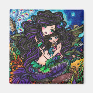 Aimant Art marin Hannah Lynn d'imaginaire de sirène de