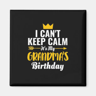 Aimant Art Mère   C'Est Mon Anniversaire De Grand-Mère