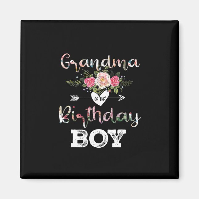Aimant Art Mère | Grand-Mère D'Un Enfant Anniversaire Ann (Devant)