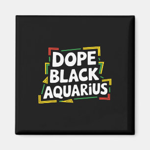 Aimant Art noir Aquarius Afro Américain Zodiaque Mélanine