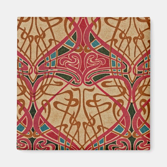 Aimant Art Nouveau design #9 à Emporio Moffa (Devant)