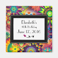 Art Nouveau Design Fleurs Formes Motif Anniversair