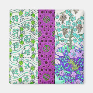 Aimant Art nouveau Grapevine floral vintage élégant