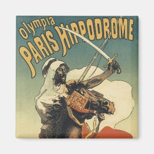 Aimant Art Nouveau vintage, Arabes du désert du Sahara