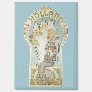 Aimant Art Nouveau vintage, Holland Levensverzekering