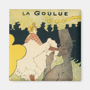 Aimant Art Nouveau vintage, La Goulue par Toulouse Lautre