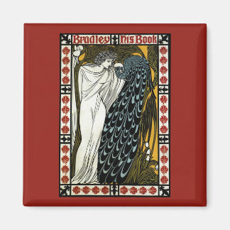 Aimant Art nouveau vintage, Le Baiser par William Bradley