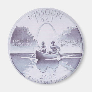 Aimant Art original du Missouri Quarter