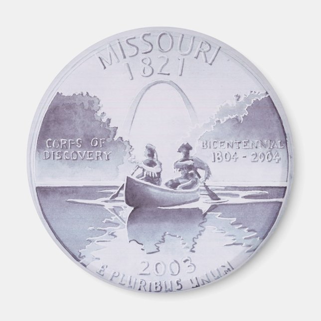 Aimant Art original du Missouri Quarter (Devant)