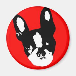 Aimant Art pop de Boston Terrier