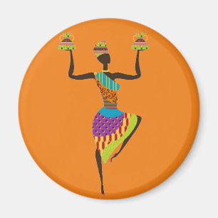 Aimant Art tribal des femmes africaines