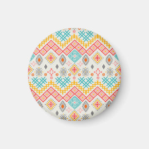 Aimant Art tribal : imprimé géométrique boho.