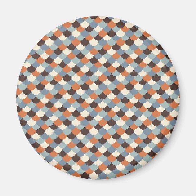 Aimant Art vectoriel des échelles de poisson d'or (Devant)