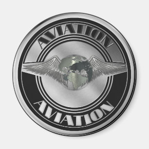Aimant Art vintage d'aviation