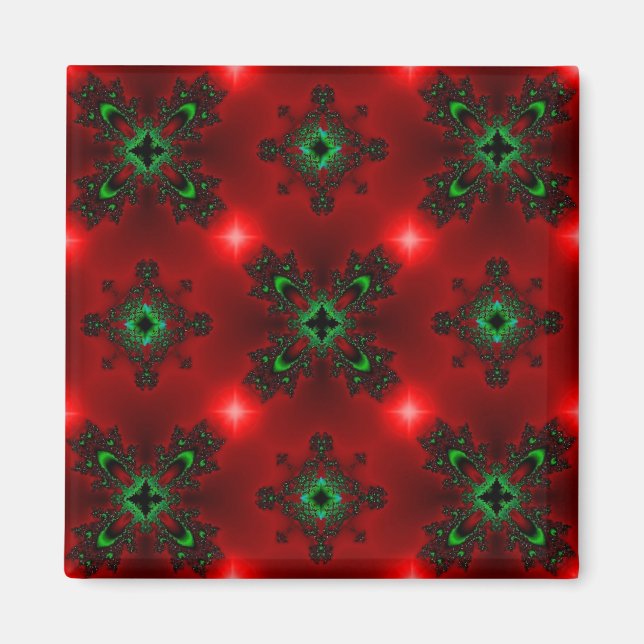 Aimant Artdeco de Noël en style rétro (Devant)