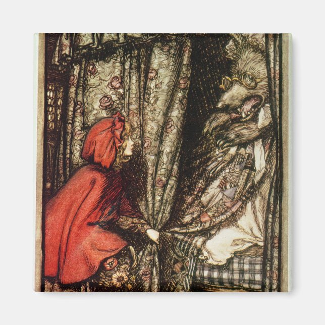 Aimant Arthur Rackham | Petit chaperon rouge (Devant)