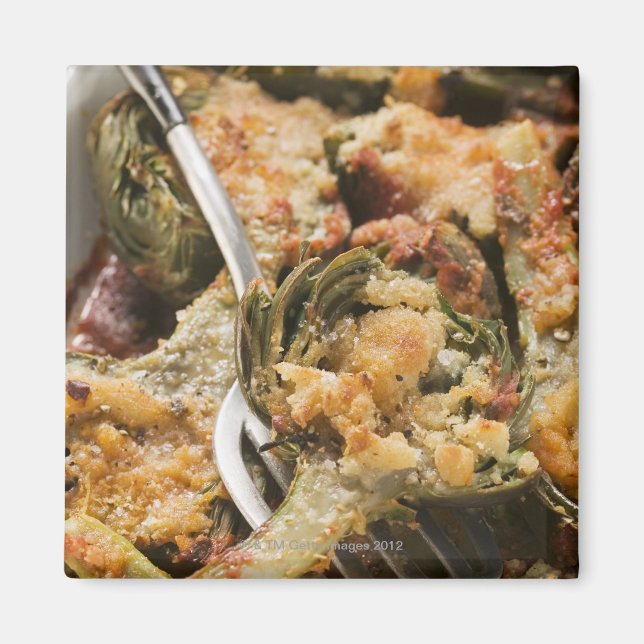 Aimant Artichauts farcis avec garniture gratin (Devant)