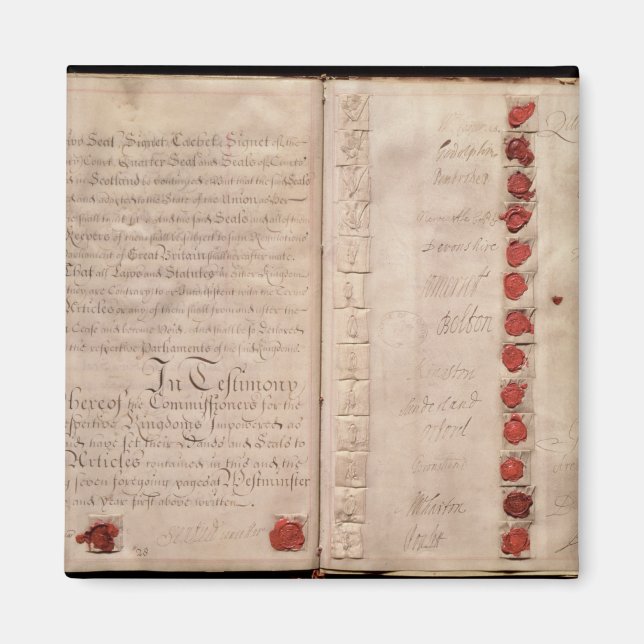 Aimant Articles de l'Union entre l'Angleterre et l'Écosse (Devant)