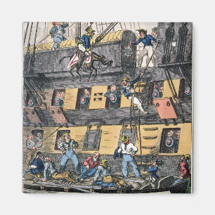 Aimant Artillerie de vol ou une marine de cheval (engravi