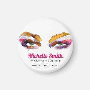 Aimant Artiste branché de maquillage oculaire aquarelle d