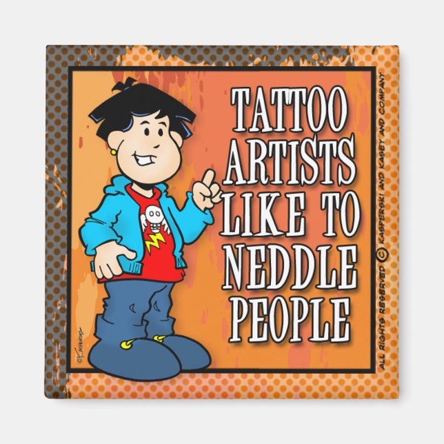 Aimant Artiste de tatouage (Devant)