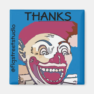 Aimant Artiste local, Merci, modifier le texte