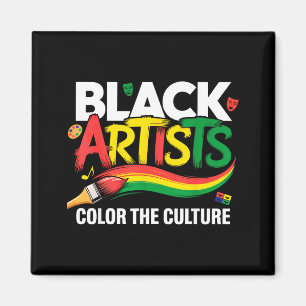 Aimant Artiste Noir Colore La Culture Mois de l'Histoire 