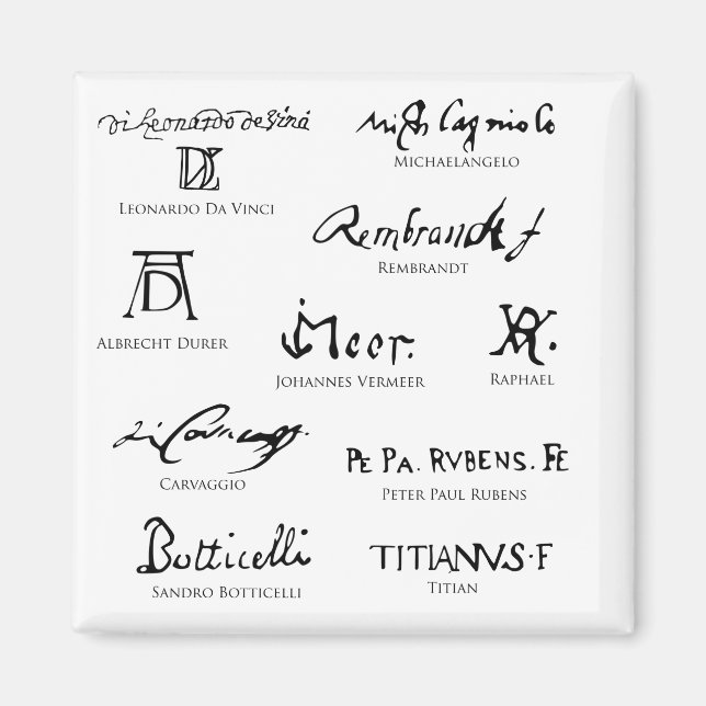 Aimant artistes-signatures-No5-artistes-classiques (Devant)