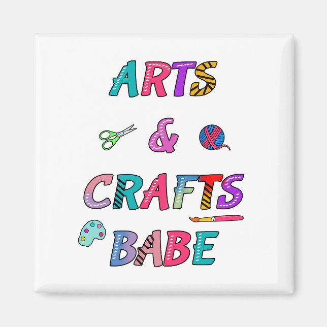 Aimant Arts et artisanat Babe (Devant)