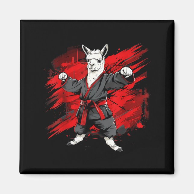 Aimant Arts martiaux de kickboxing de judo d'alpaca de ta (Devant)