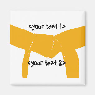 Aimant Arts martiaux Orange Belt