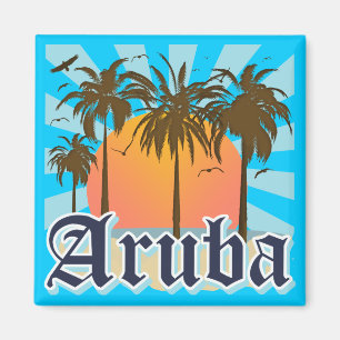 Aimant Aruba échoue le coucher du soleil