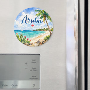 Aimant Aruba île caraïbe néerlandaise souvenir de voyage