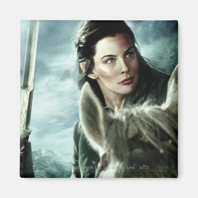 Aimant ARWEN™ en neige et épée (Devant)