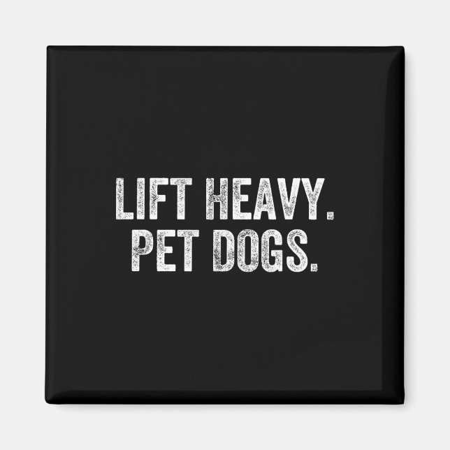 Aimant Ascenseur Chiens pour animaux de compagnie lourds  (Devant)