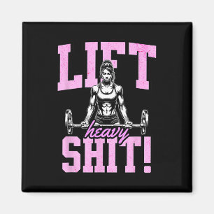 Aimant Ascenseur Lourd 1 Drôle Gym entraînement Tee Power