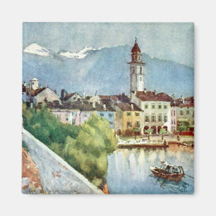 Aimant Ascona Suisse sur le lac Majeur, 1918