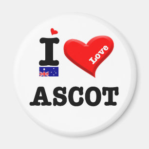 Aimant ASCOT - I Love