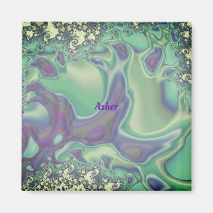Aimant ASHER ~ Motif Pastel doux ~ Personnalisé