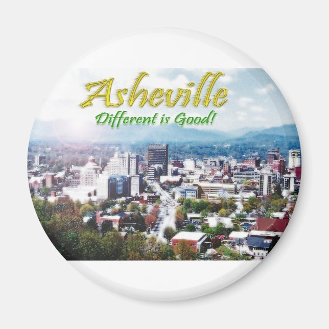 Aimant Asheville...Différent est bon ! (Devant)