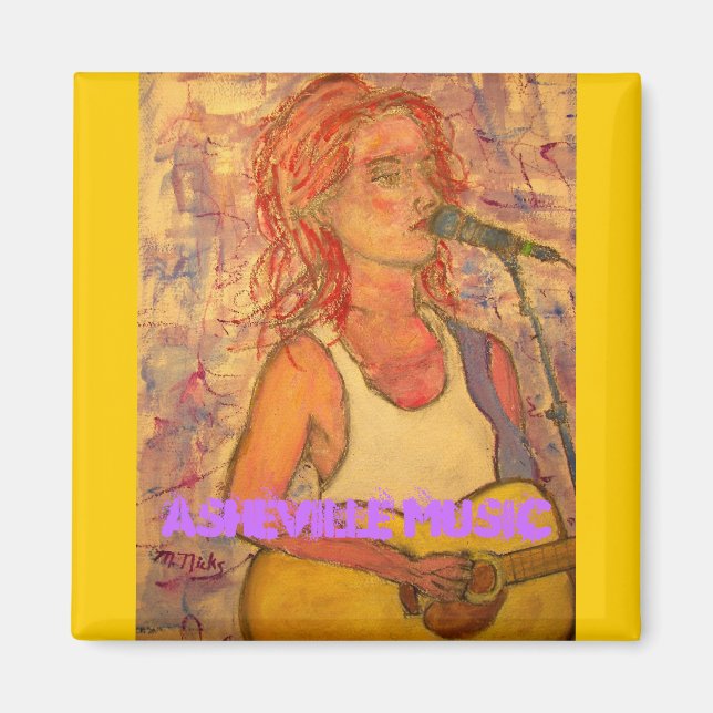 Aimant asheville music art (Devant)