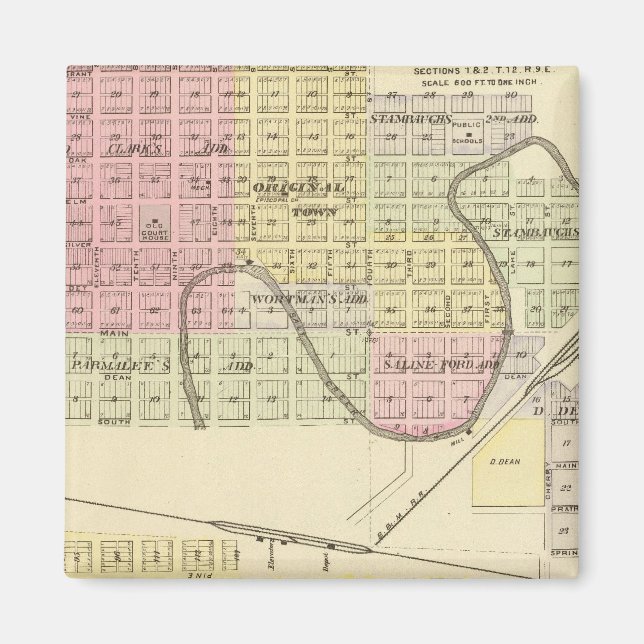 Aimant Ashland et Wahoo, Nebraska (Devant)