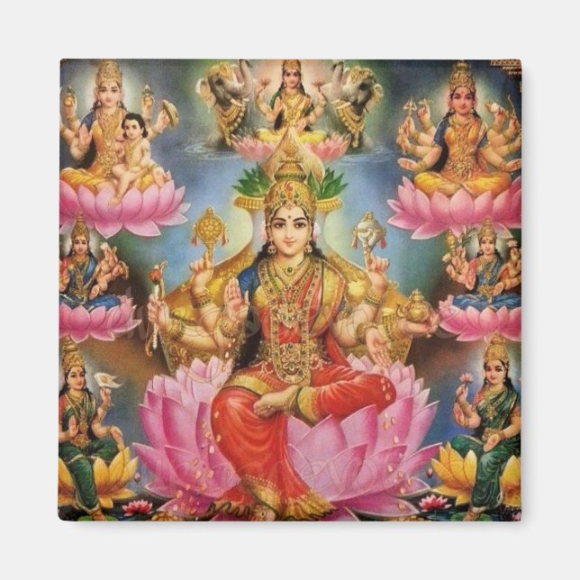 Aimant Ashtalakshmi - Huit formes de Lakshmi (Devant)