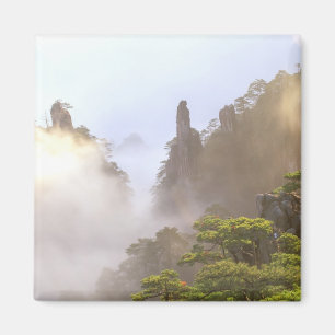 Aimant Asie, Chine, Huanshan. Le Mont Jaune dans