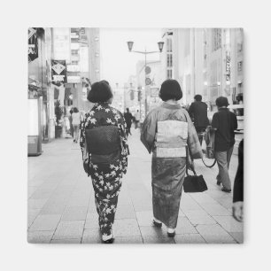 Aimant Asie, Japon, Tokyo. Geishas sur le Ginza.