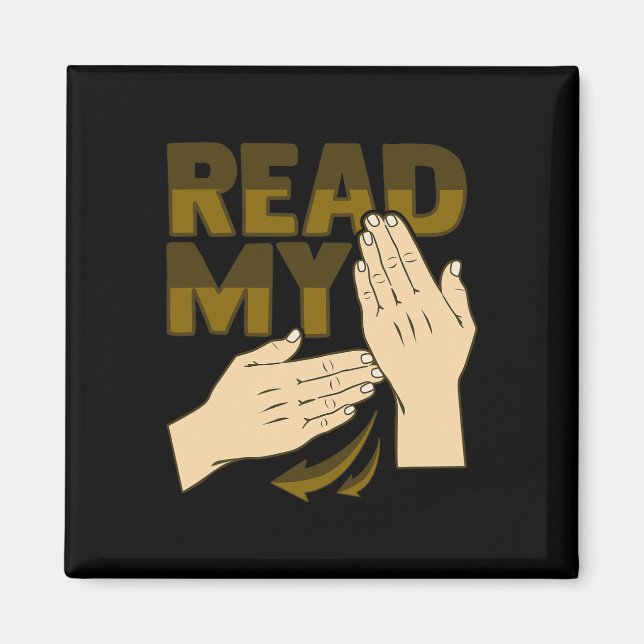 Aimant Asl Hand Gesture Deaf Hearing Loss Awareness 12  (Devant)